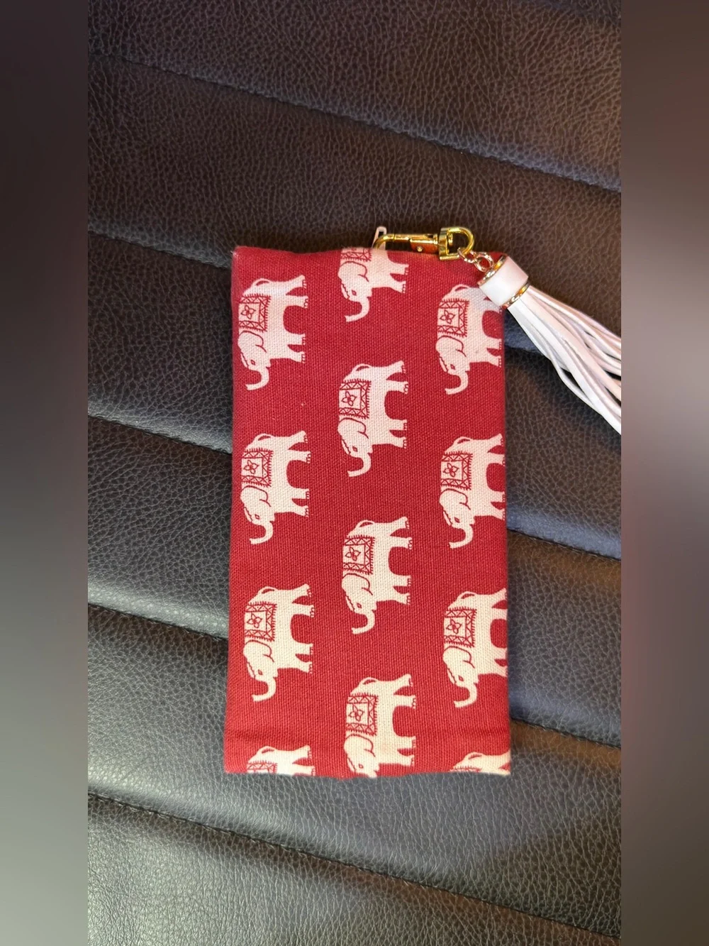 Makeup Junkie Mini Elephant Print Layflat bag